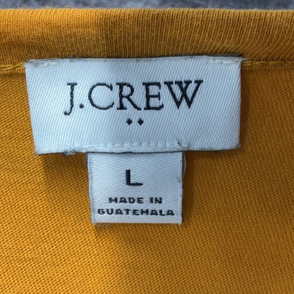 J. Crew Stylish Chic Orange Cotton Pullover T-Shirt Style Dress Size Large L - Picture 4 of 6